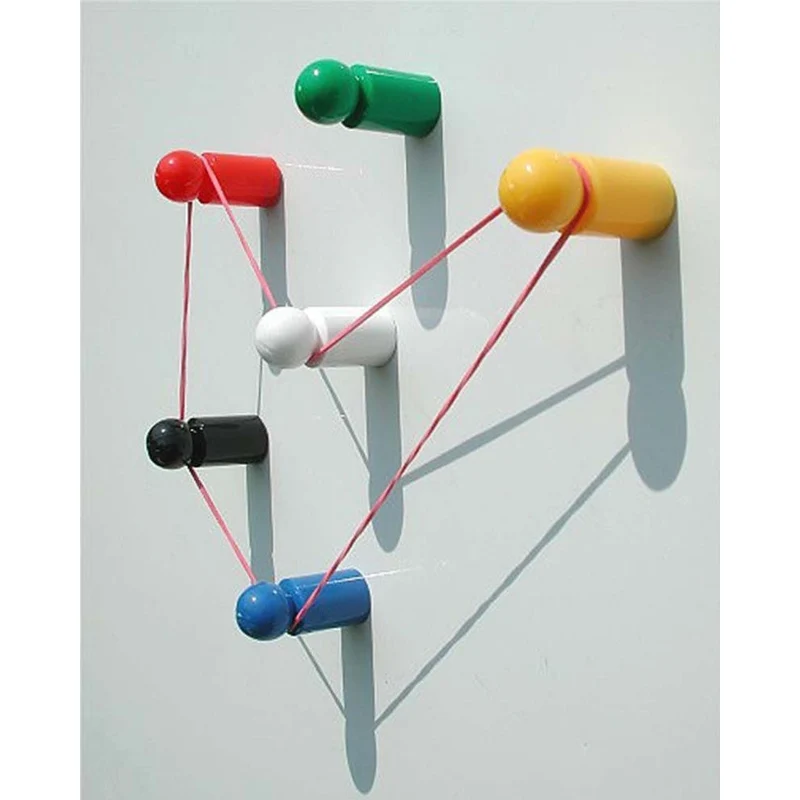 Neodym Magnete "Dots", bunte Universal-Magnete, 10 Stk.