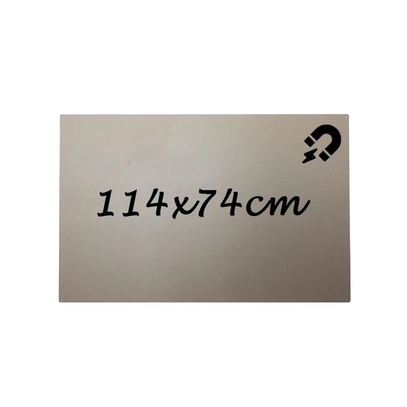 KalaMitica® Kreidetafel Magnetisch, Ohne Rahmen, 74x114cm, Beige
