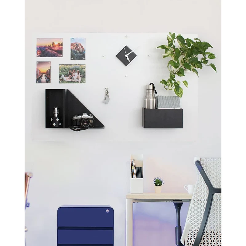 KalaMitica® Kreidetafel Magnetisch, Ohne Rahmen, 74x114cm, Weiss