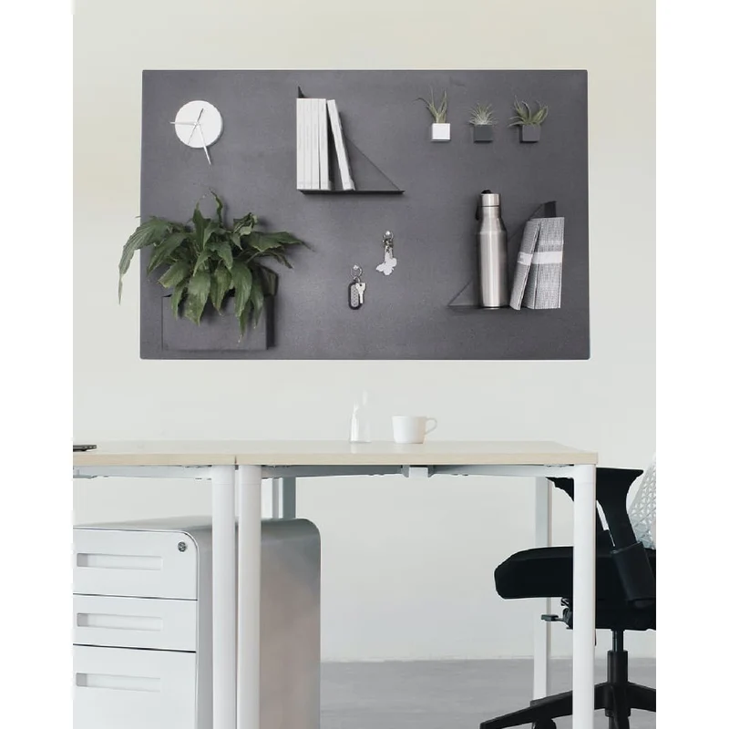 KalaMitica® Kreidetafel Magnetisch, Ohne Rahmen, 74x114cm, Schwarz/Anthrazit
