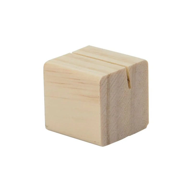 Securit® Holz-Aufsteller für TAGs, 6 Stück inkl. 6 TAG's in A7 und 1 Securit Kreidestift