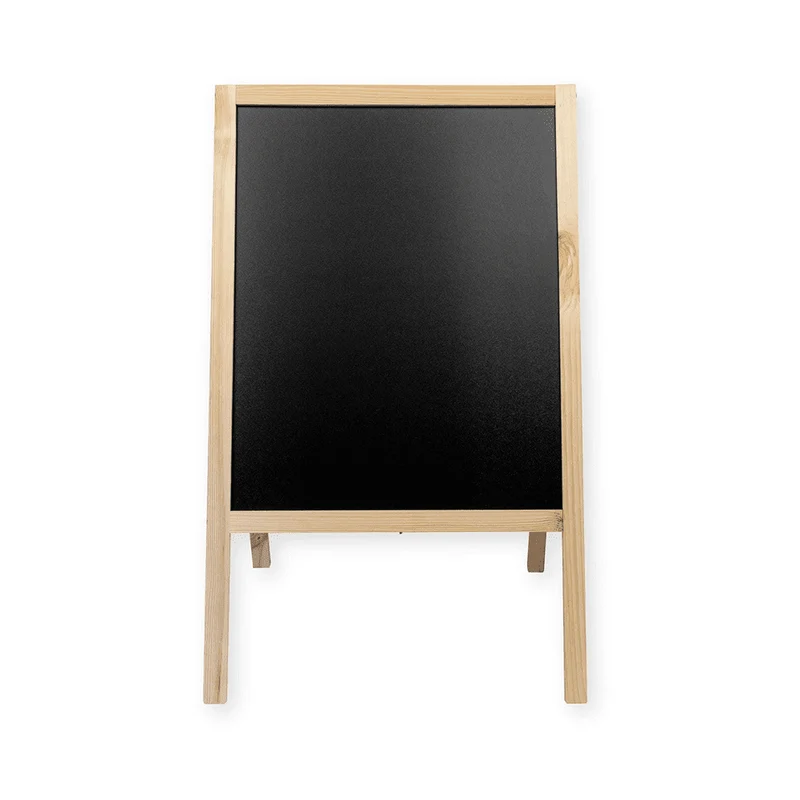 Holz Kreidetafel-Aufsteller 60x100cm, Natur, Indoor