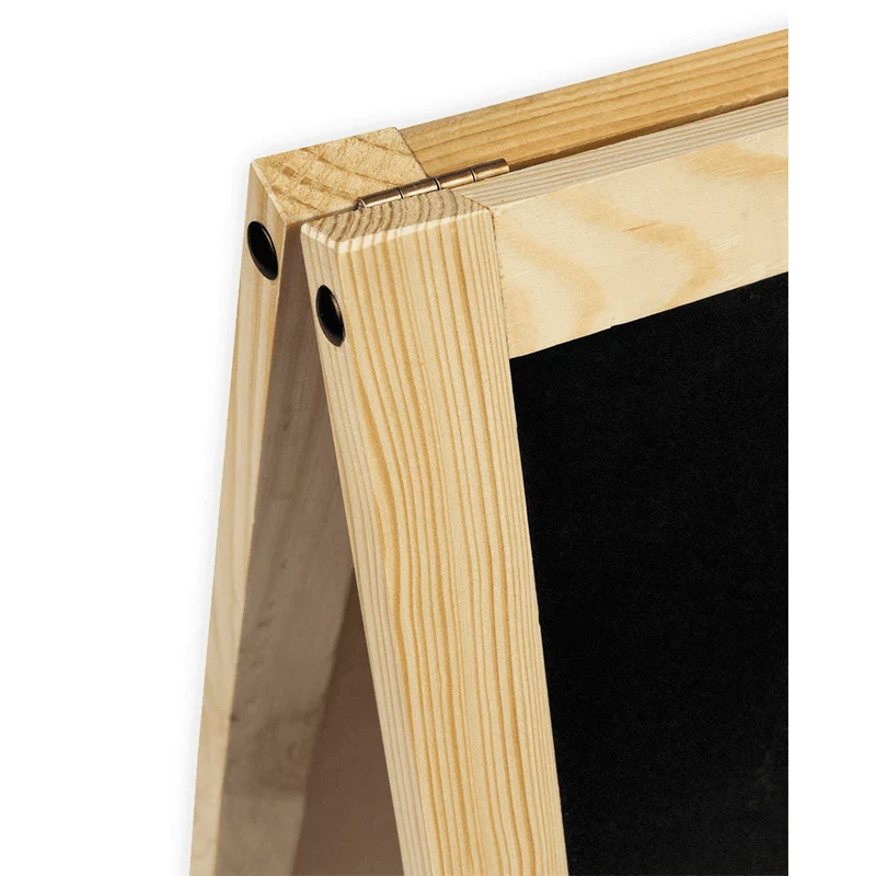 Holz Kreidetafel-Aufsteller 60x100cm, Natur, Indoor