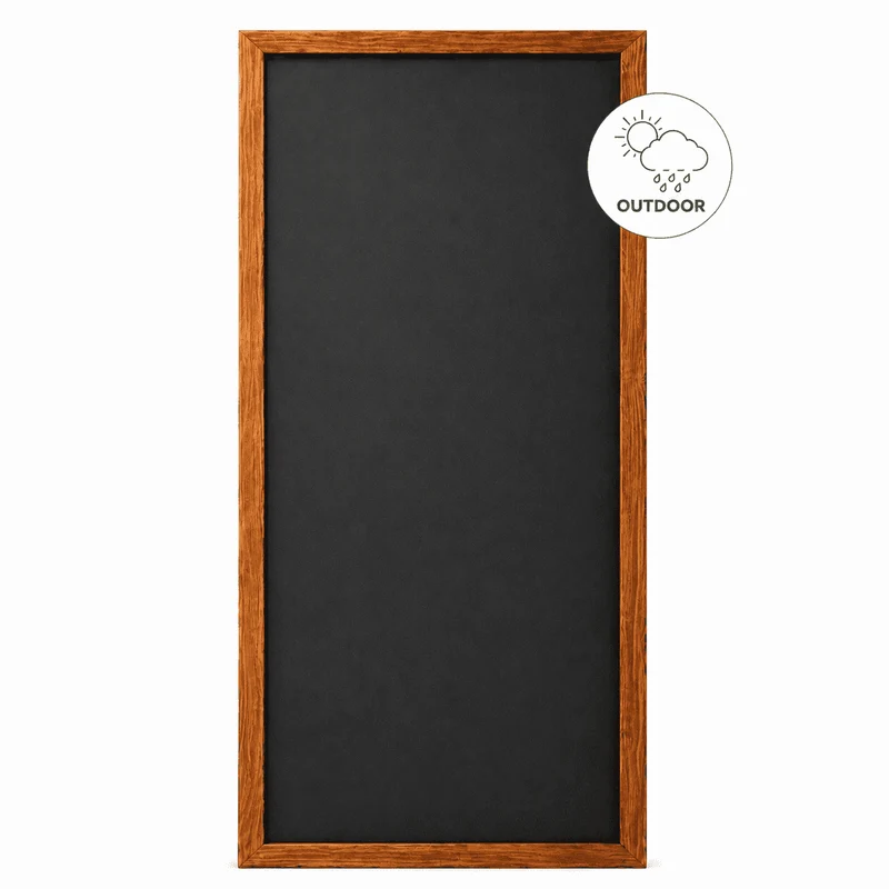 Kreidetafel "InspiraBoard" 60x150cm mit Holzrahmen – Outdoor