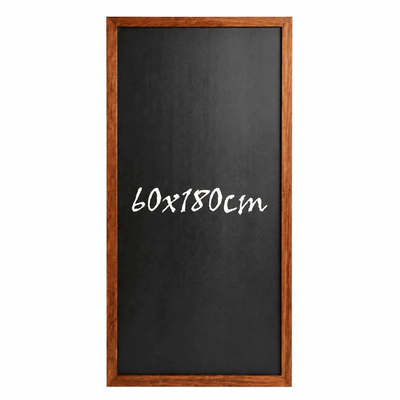 Kreidetafel "InspiraBoard" 60x180cm mit Holzrahmen – Indoor