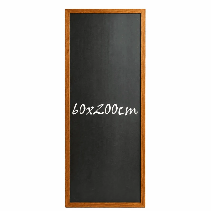 Kreidetafel "InspiraBoard" 60x200cm mit Holzrahmen – Indoor
