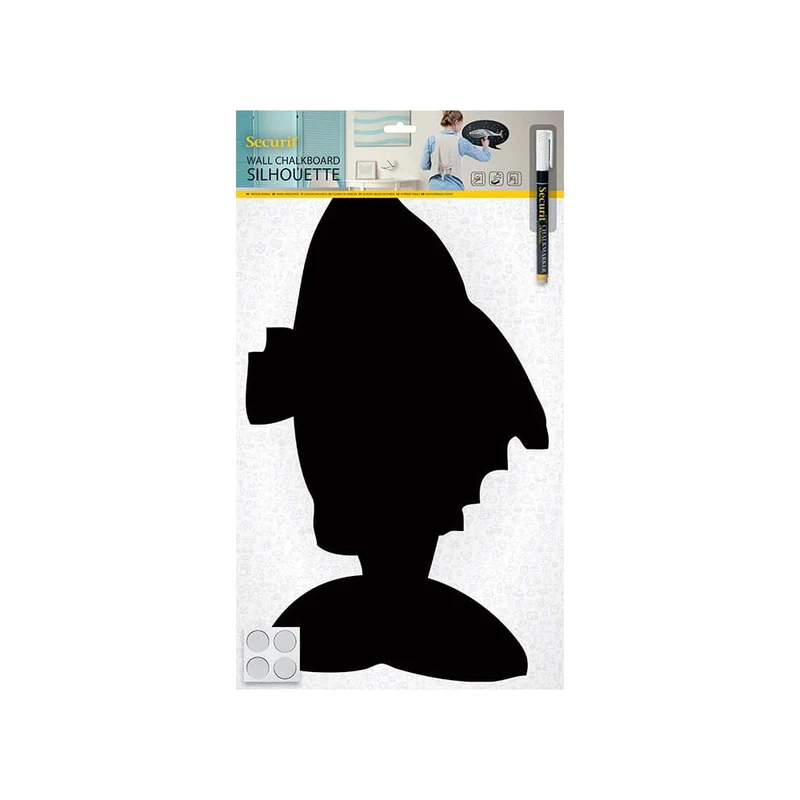 Securit® Wandkreidetafel Silhouette Fisch, 50x30cm