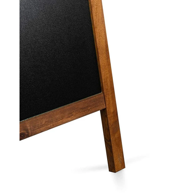 Massive Gehwegkreidetafel, 65x118cm, Dunkelbraun, Outdoor