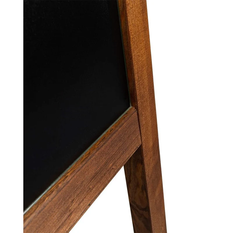 Massive Gehwegkreidetafel, 65x118cm, Dunkelbraun, Outdoor
