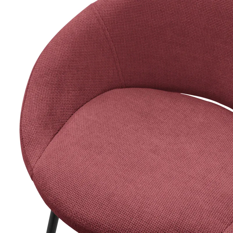 Barhocker 2er Set Rot 56x94x50 cm mit Rückenlehne und Fußstütze bis 120 kg ML-Design