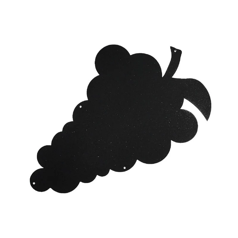 KalaMitica® Magnetische Kreidetafel "Traube", 56x37cm, Schwarz/Anthrazit