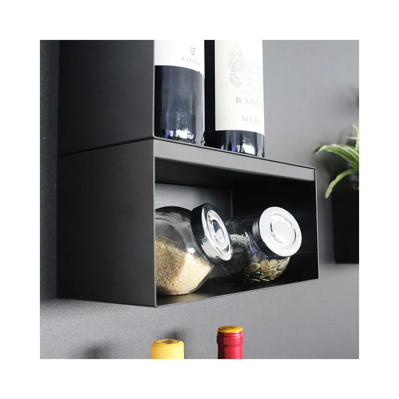 KalaMitica® Magnetbehälter "Hermes" aus Stahl, Schwarz