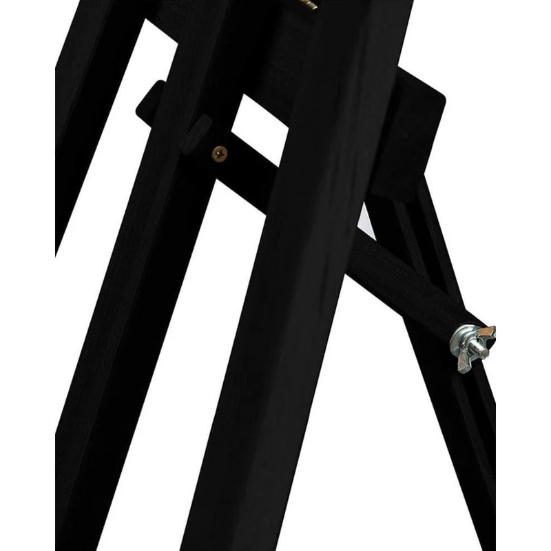 Holz Staffelei Classic, Schwarz, 175cm