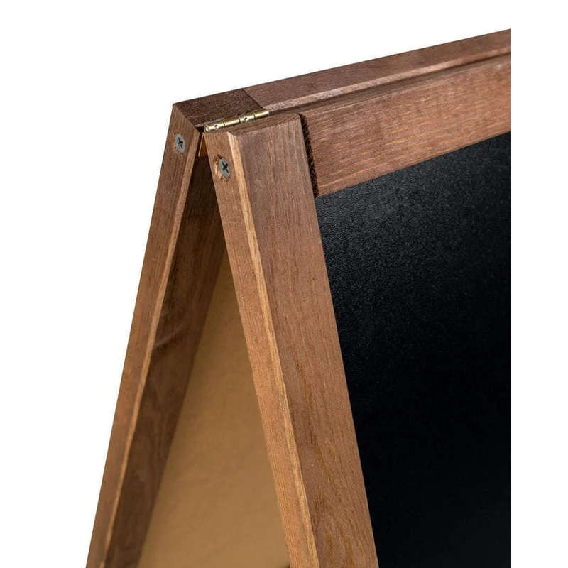 Holz Kreidetafel-Aufsteller, 51x90cm, Dunkelbraun, Indoor