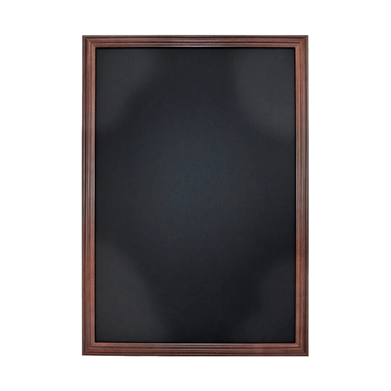 Wandkreidetafel mit Profil-Holzrahmen Braun – A3, A2 & A1
