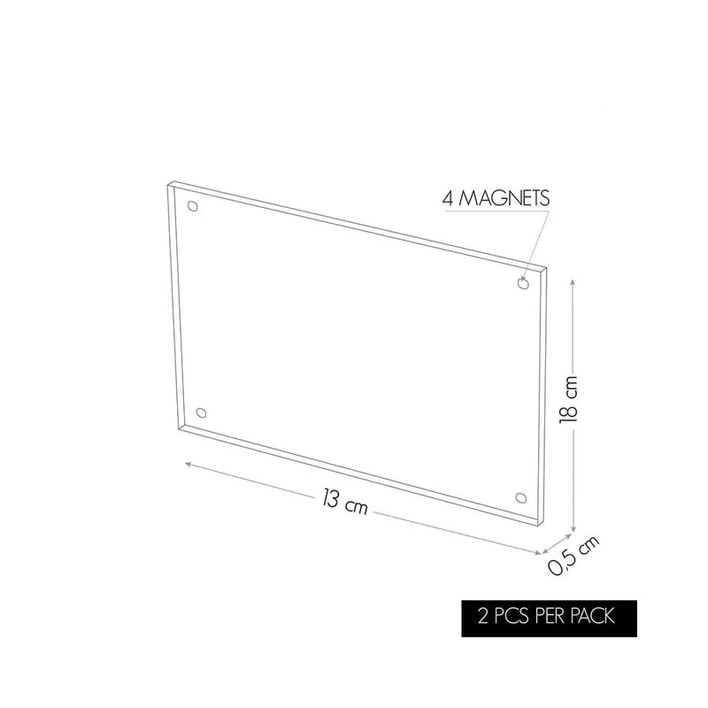 KalaMitica® Magnetische Fotorahmen Neodym , 13x18cm, 2 Stk.