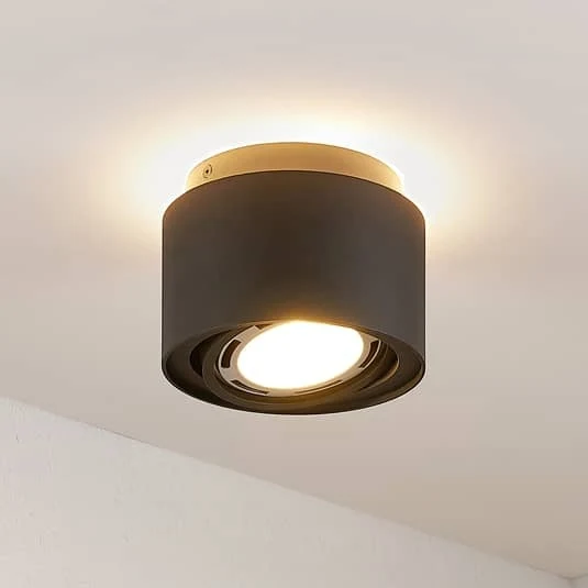 B-Ware Arcchio Deckenlampe Deckenleuchte Walisa Schwarz Aluminium Gu10 Led Lampe