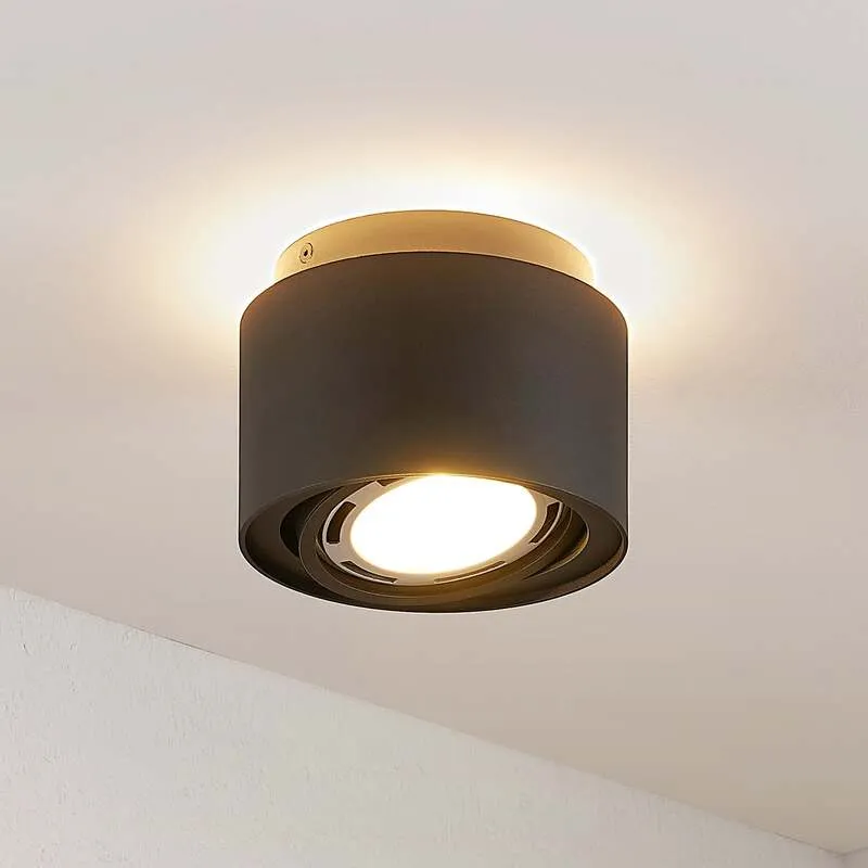 B-Ware Arcchio Deckenlampe Deckenleuchte Walisa Schwarz Aluminium Gu10 Led Lampe