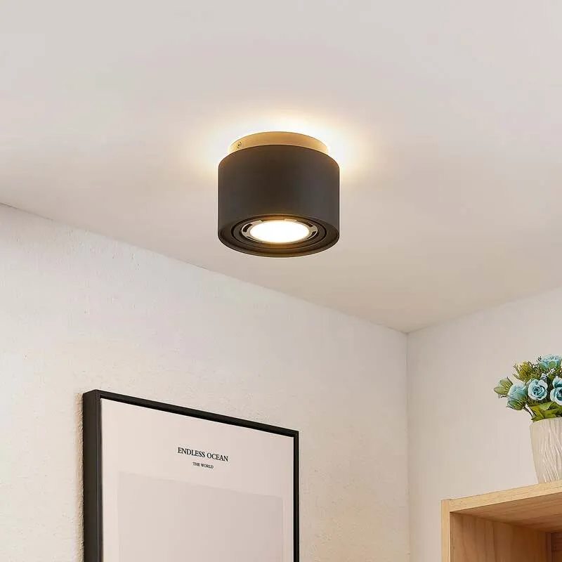 B-Ware Arcchio Deckenlampe Deckenleuchte Walisa Schwarz Aluminium Gu10 Led Lampe