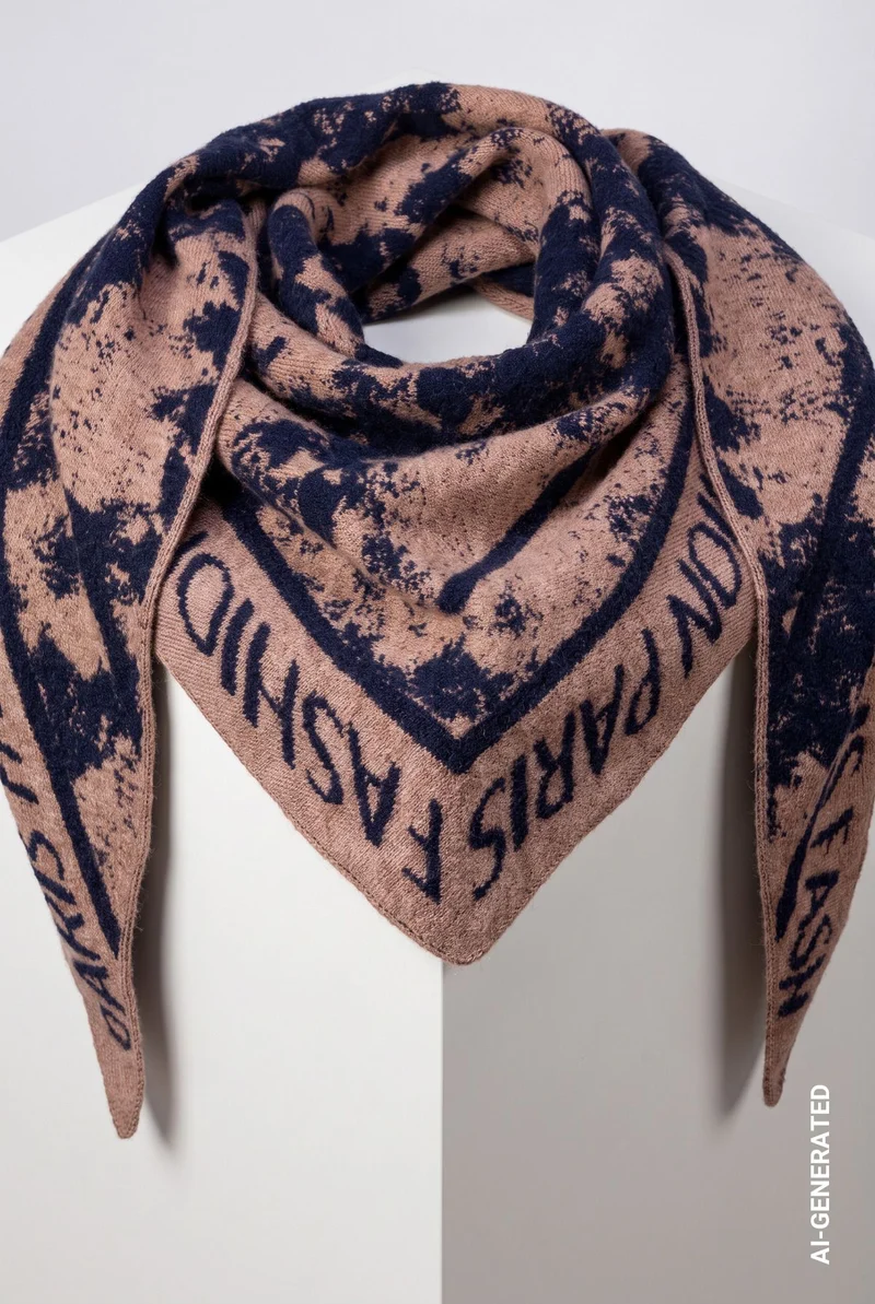 Schal mit Jacquard-Muster