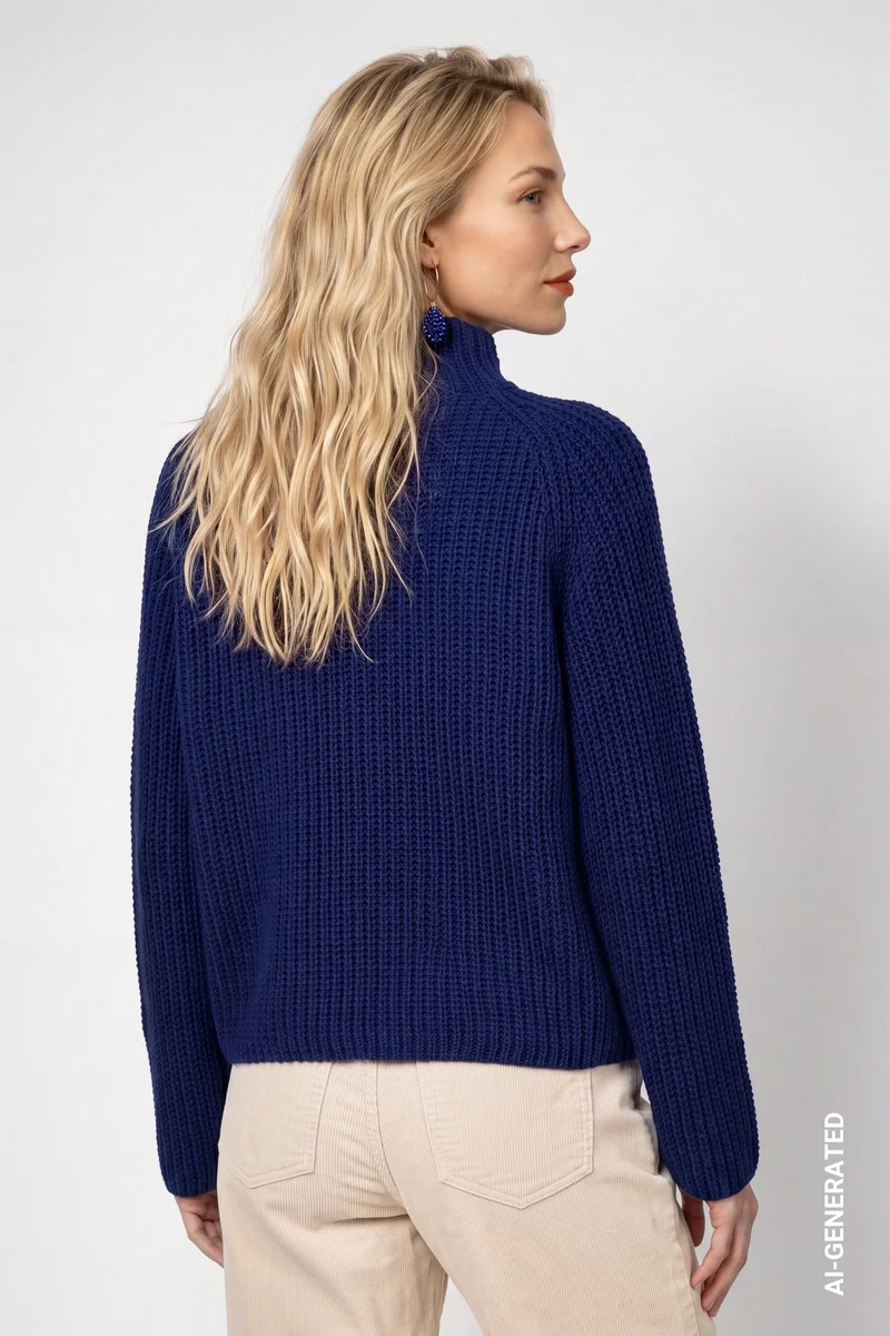 Strickpullover aus Chenillegarn