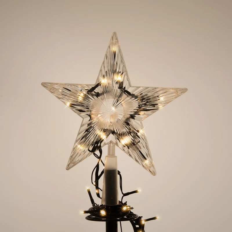 ECD Germany | LED Weihnachtsbaum mit Lichterkette, 210 cm, Weihnachtsdeko Innen/Außen, 756LED Warmweiß, Tannenbaum Lichterbaum Weihnachtsbeleuchtung
