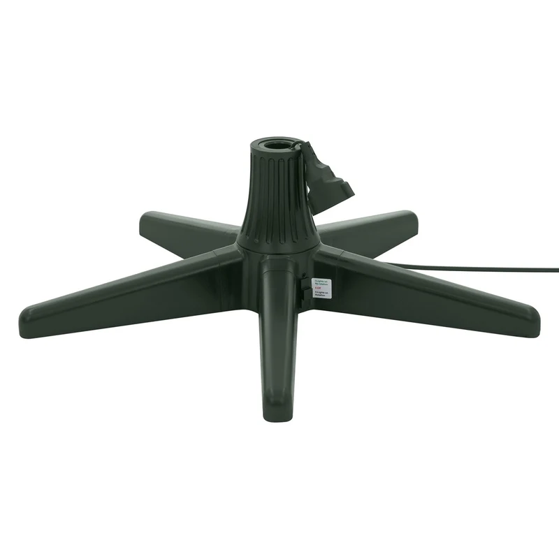 ECD GERMANY | Weihnachtsbaumständer drehbar und verstellbar, Grün, 65 cm, Elektrischer Christbaumständer, Tannenbaumständer für Bäume bis 240 cm Höhe