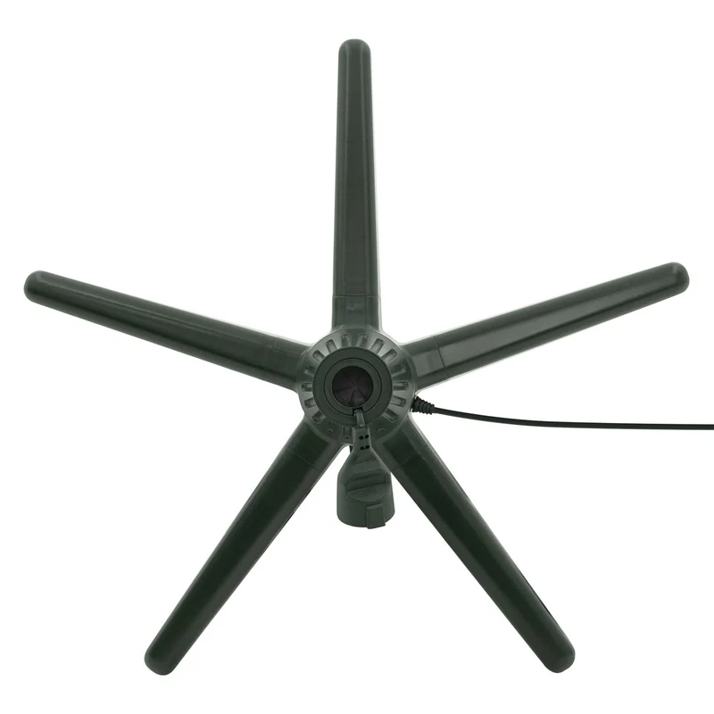 ECD GERMANY | Weihnachtsbaumständer drehbar und verstellbar, Grün, 65 cm, Elektrischer Christbaumständer, Tannenbaumständer für Bäume bis 240 cm Höhe