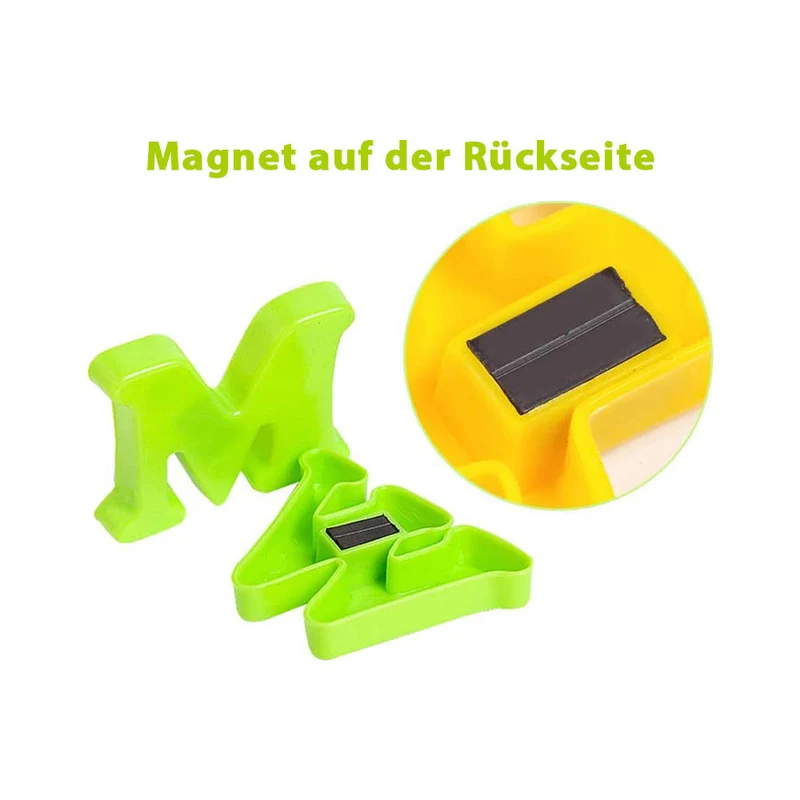 Magnetbuchstaben gross, Kleinbuchstaben & Zahlen, 52 Stk.