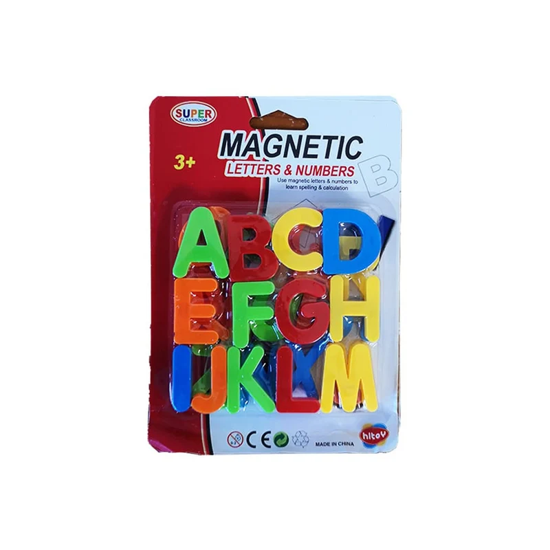 Magnetbuchstaben gross, Grossbuchstaben & Zahlen, 52 Stk.