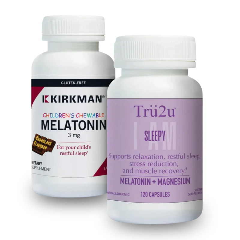 Tru2U® I AM SLEEPY + Kirkman® Children's Chewable Melatonin 3 mg Chocolate Tablets