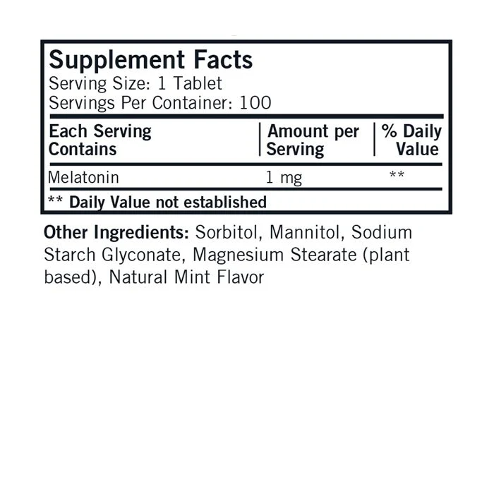 Melatonin 1mg Sublingual 100ct