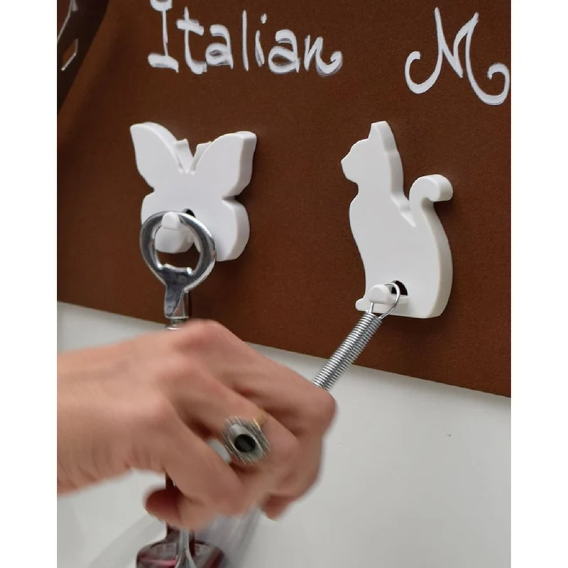 KalaMitica® Magnetischer Aufhänger Neodym, Katze, Weiss