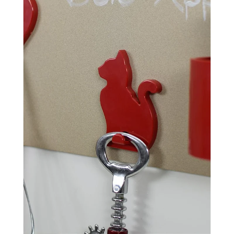 KalaMitica® Magnetischer Aufhänger Neodym, Katze, Rot