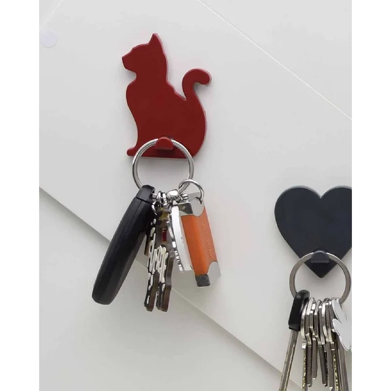 KalaMitica® Magnetischer Aufhänger Neodym, Katze, Rot
