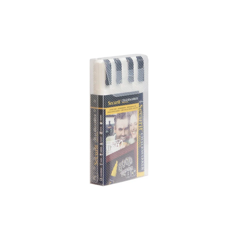Securit® Kreidemarker, 2-6mm, 4er-Set, Weiss