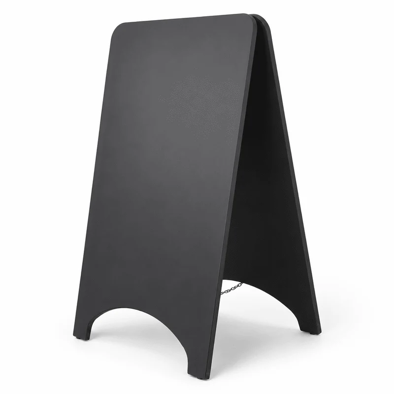 Magnetische Holz-Gehwegkreidetafel 60x90 cm – Schwarz