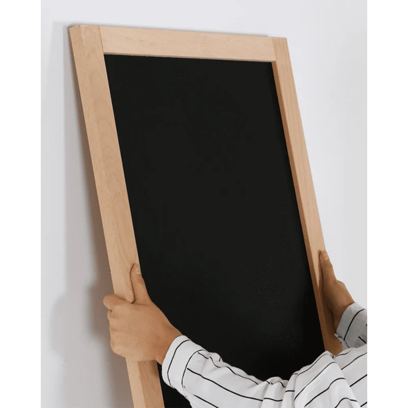 XXL Kreidetafel mit Holzrahmen, Buche, 88x128cm, Indoor