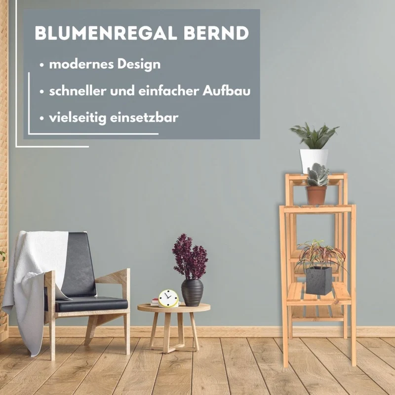 Coemo Blumenregal Bernd Pflanzenständer Blumenständer Pflanzenregal 96x31x87 cm