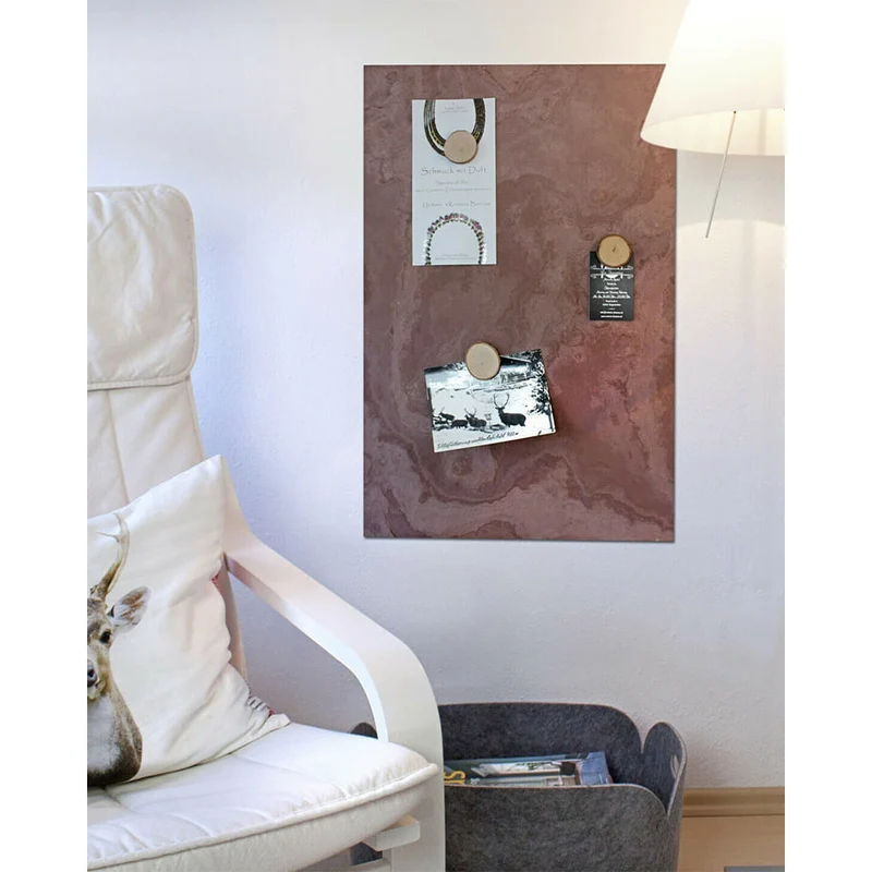 Schiefertafel Magnetisch "Pink Earthcore", 61x120cm