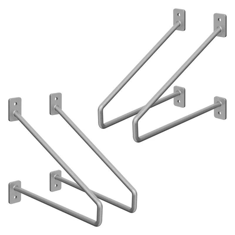 ML-Design | Wandkonsole 2er Set aus Stahl Regalhalterung
