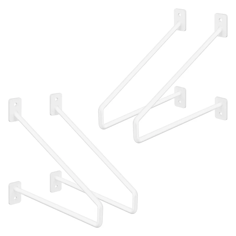 ML-Design | Wandkonsole 2er Set aus Stahl Regalhalterung