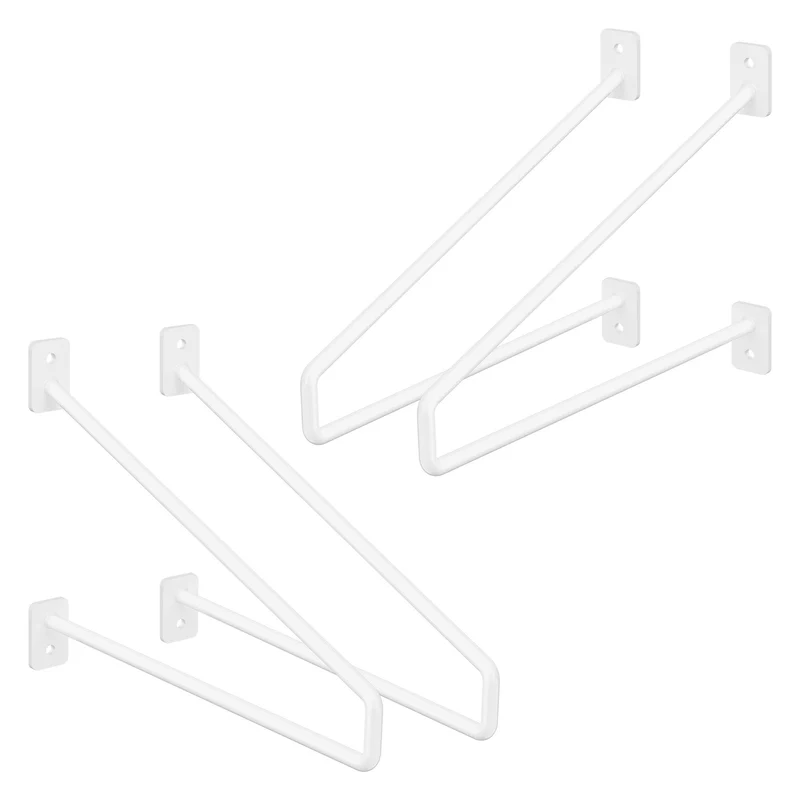 ML-Design | Wandkonsole 2er Set aus Stahl Regalhalterung