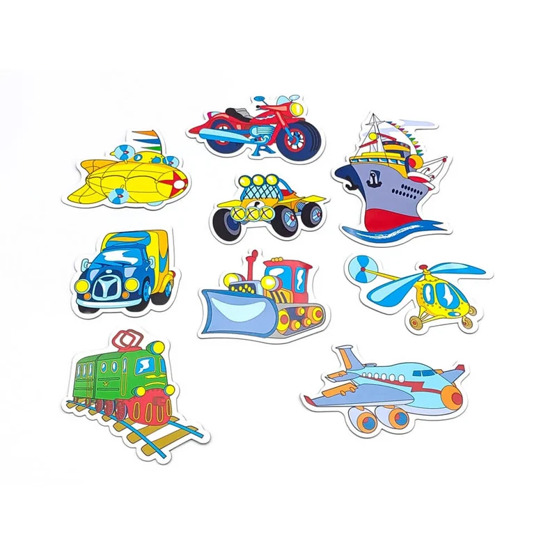 Magnet-Set Fahrzeuge – 9 kinderfreundliche Magnete für Spiel & Deko