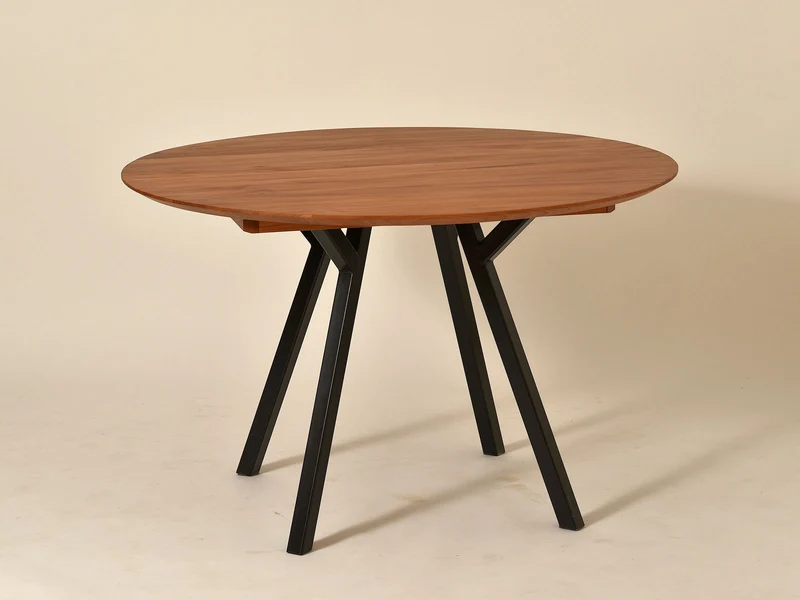 Tisch Panyo, Rüster, D 120 cm - Besonderes Holz, guter Preis