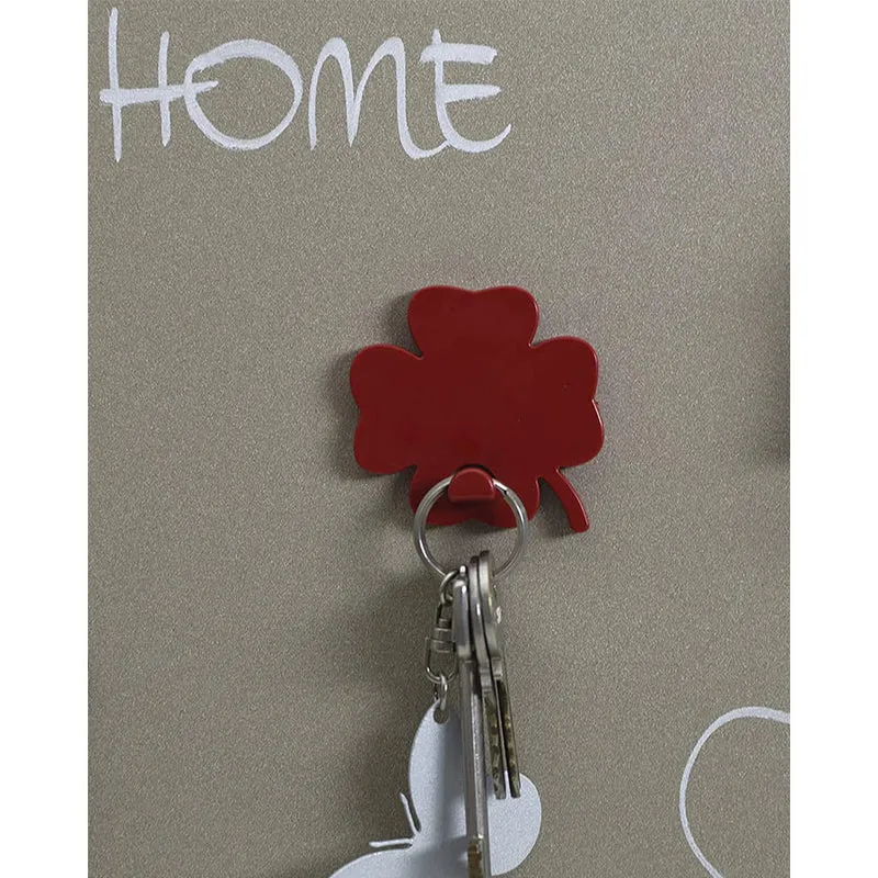 KalaMitica® Magnetischer Aufhänger Neodym, Kleeblatt, Rot