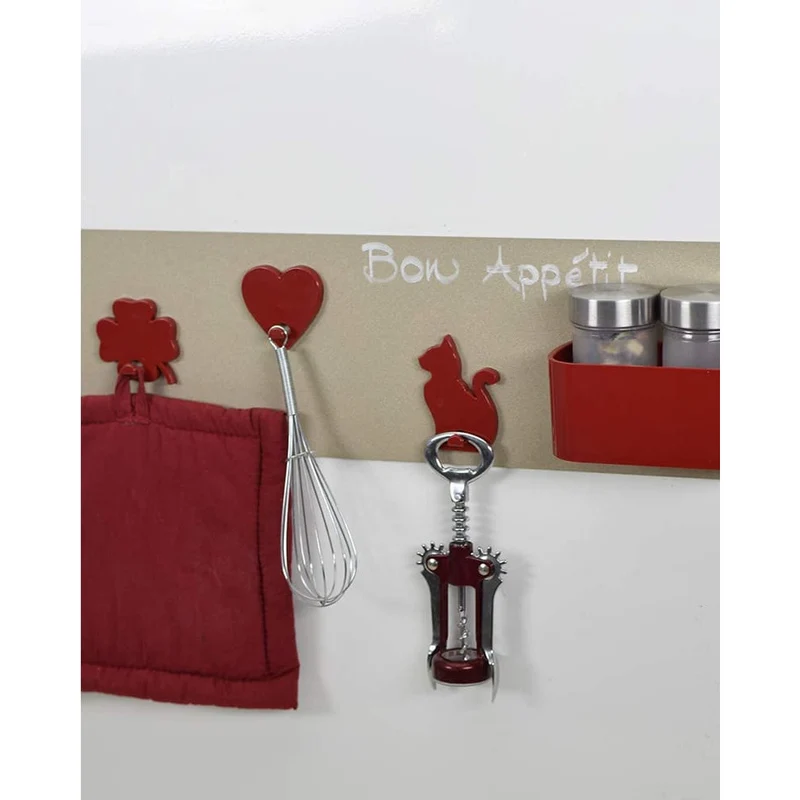 KalaMitica® Magnetischer Aufhänger Neodym, Kleeblatt, Rot