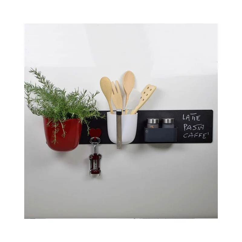 KalaMitica® Kreidetafel Magnetisch, Ohne Rahmen, 14x70cm, Schwarz/Anthrazit