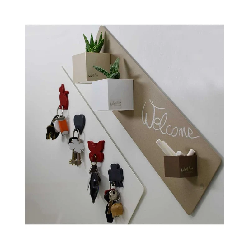 KalaMitica® Kreidetafel Magnetisch, Ohne Rahmen, 14x50cm, Beige