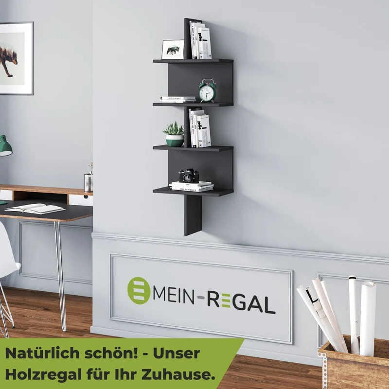 Mein-Regal Wandregal OTTO aus Holz MDF, bis zu 6 Fächer